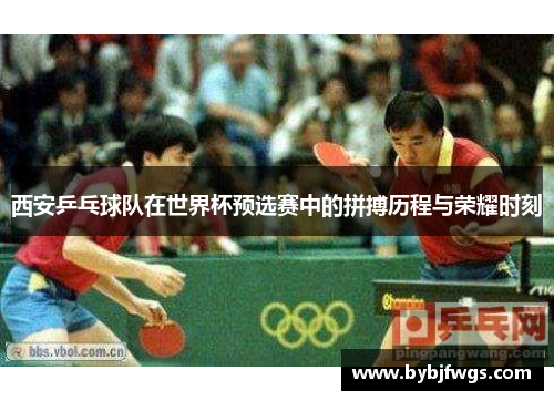 西安乒乓球队在世界杯预选赛中的拼搏历程与荣耀时刻